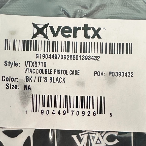 VERTX VTAC CASE / BLACK / BNWT - Picture 2 of 6